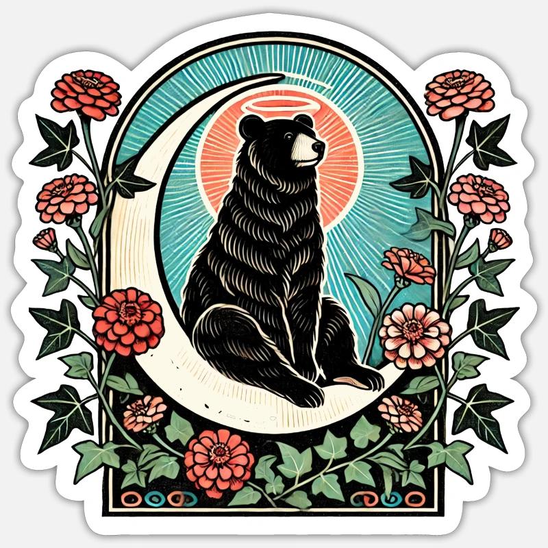 Baribal - Sticker taille S (10 x 10 cm) - blanc mat