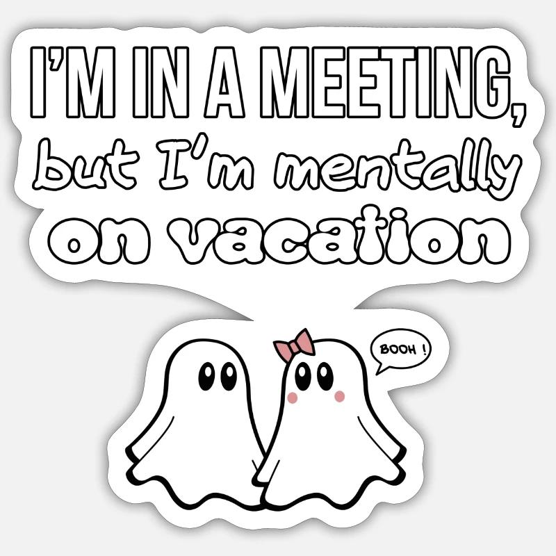 GHOST QUOTES 06 - Sticker size S (10 x 10 cm) - white matte