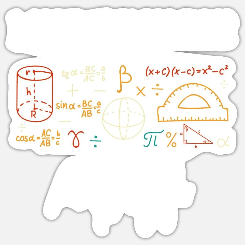 Solve Math Problems Like It's My Job Sticker size S (10 x 10 cm)