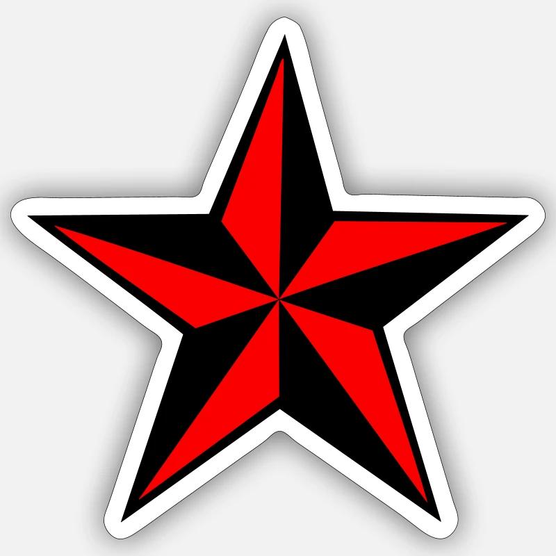 ROCK STAR - Sticker taille S (10 x 10 cm) - blanc mat