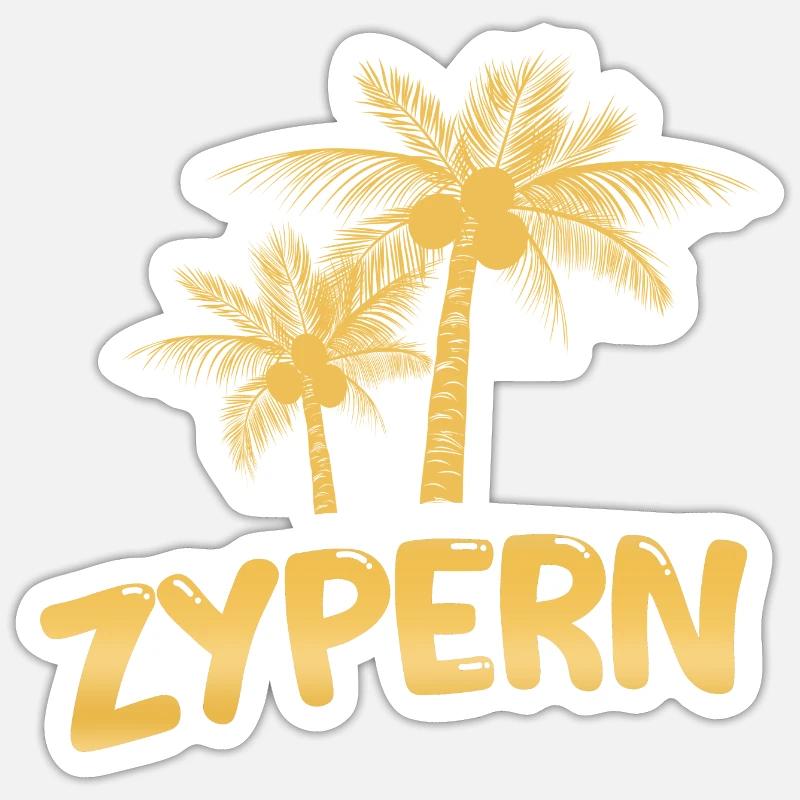 Zypern Zypern Sticker Größe S (10 x 10 cm)