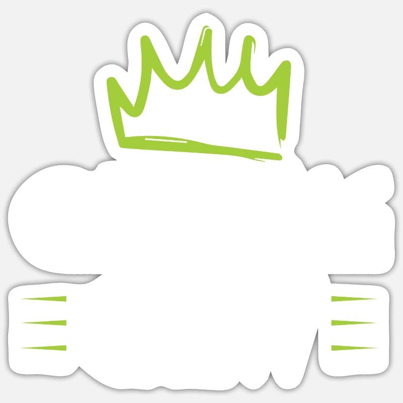 Équipe de camping - Sticker taille S (10 x 10 cm) - blanc mat