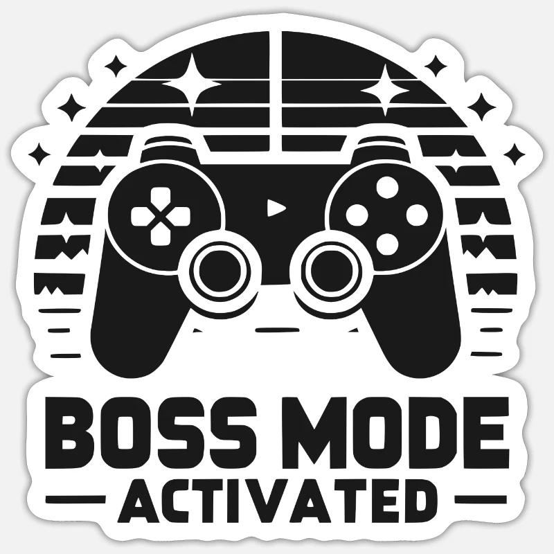 Bos Mode Activated Sticker size S (10 x 10 cm)