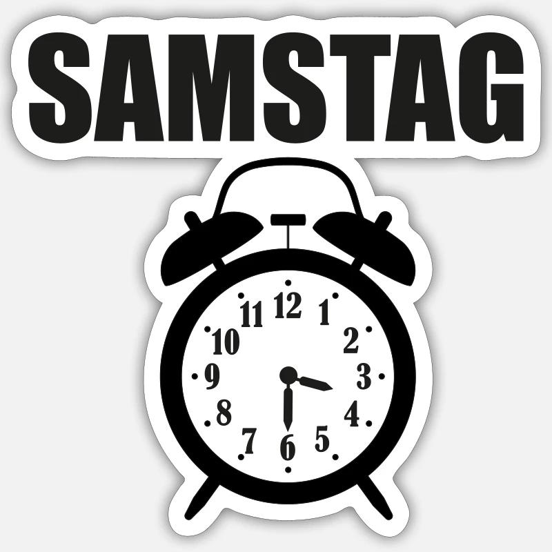 Samstag 15:30 Sticker Größe S (10 x 10 cm)