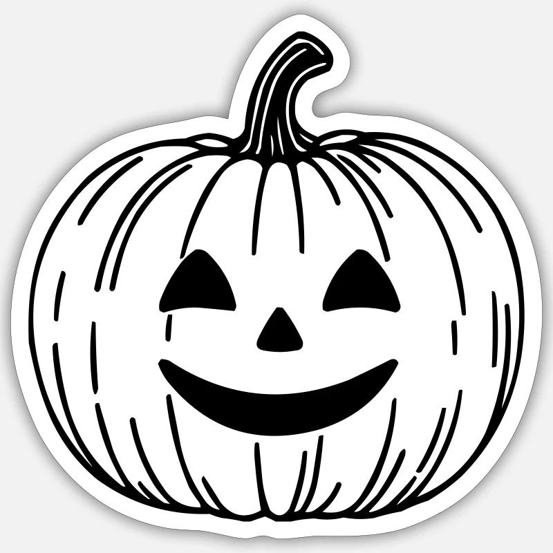 Pumpkin Sticker size S (10 x 10 cm)