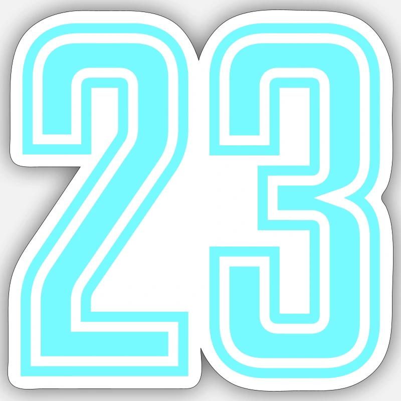23 - Sticker size S (10 x 10 cm) - white matte