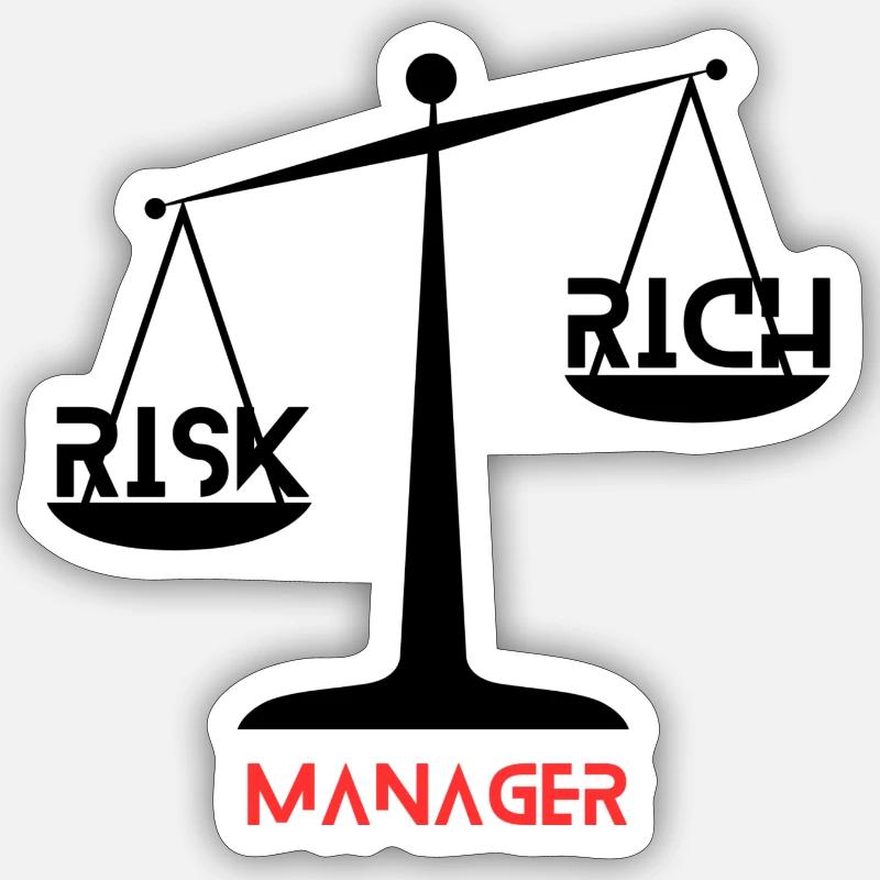 RISK Manager WAGE 4 Sticker Größe S (10 x 10 cm)