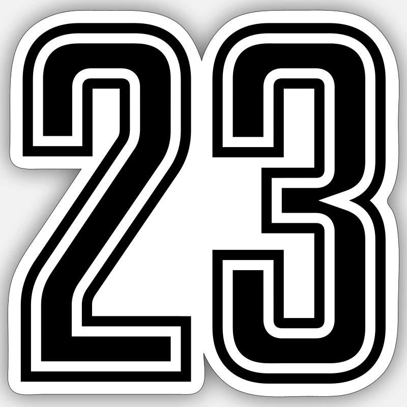 23 - Sticker size S (10 x 10 cm) - white matte