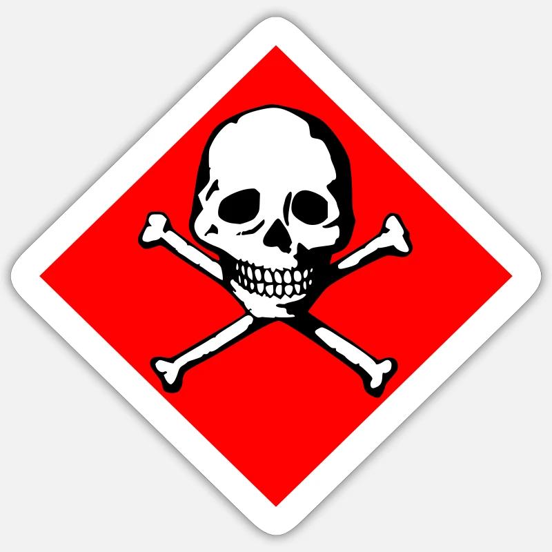 Skull and bones Sticker size S (10 x 10 cm)