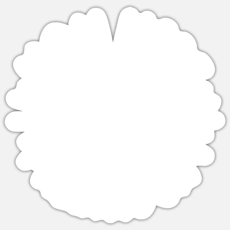 Mama-Modus: Immer eingeschaltet - Sticker Größe S (10 x 10 cm) - Mattweiß