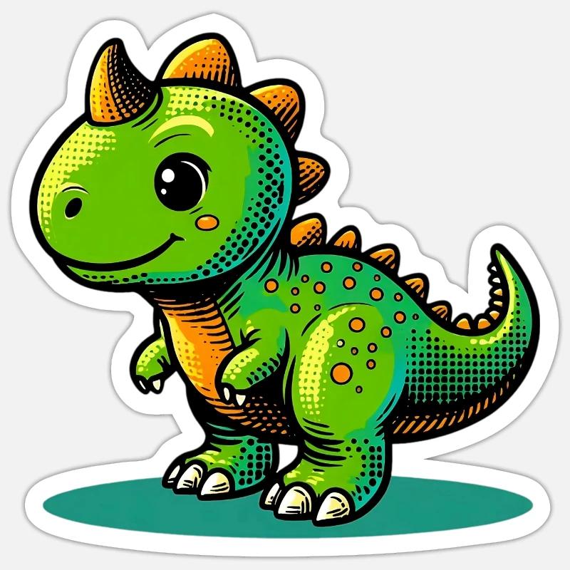 Dinosaur - Sticker size S (10 x 10 cm) - white matte