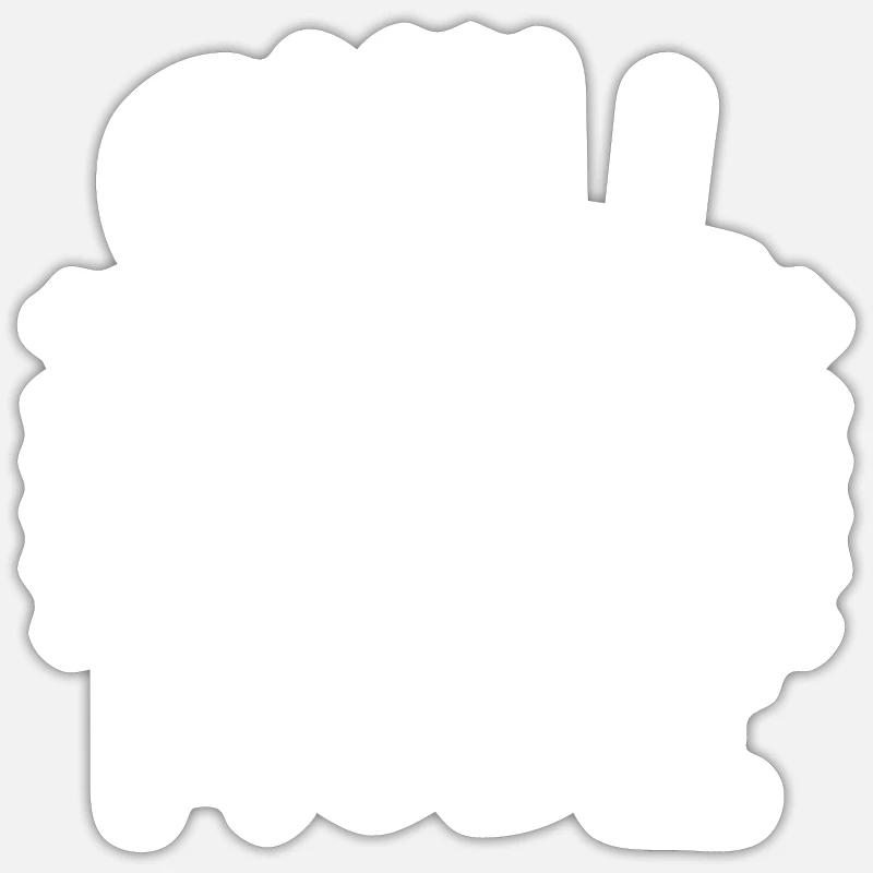Chill Dad Mode - Sticker taille S (10 x 10 cm) - blanc mat