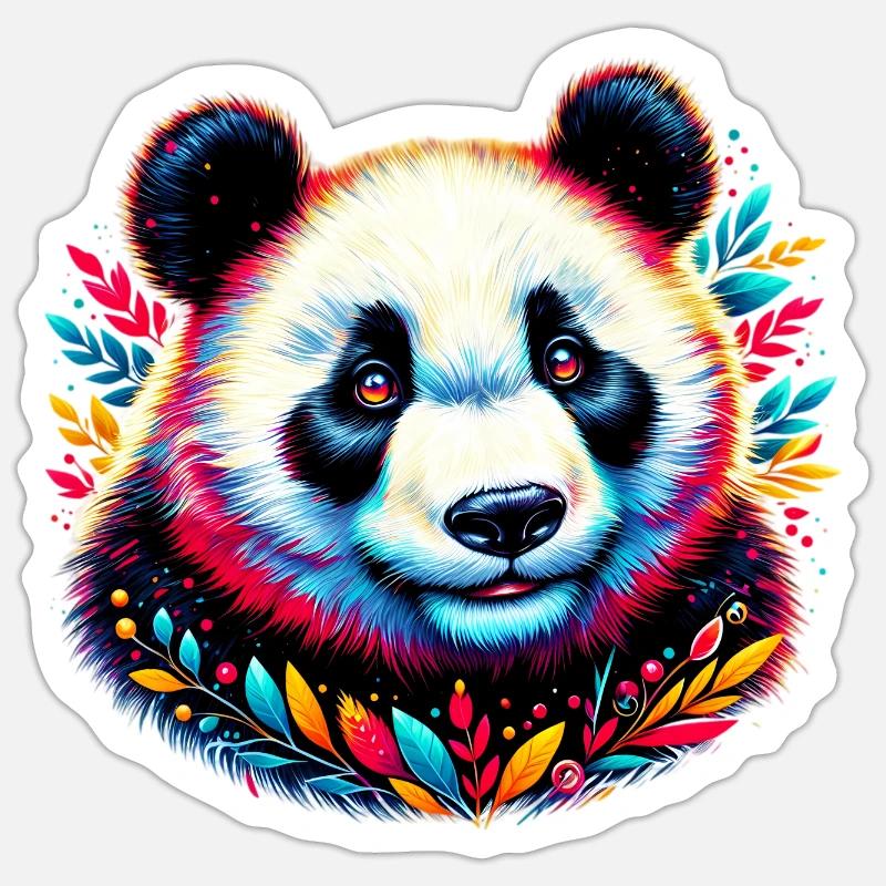 Panda - Sticker size S (10 x 10 cm) - white matte