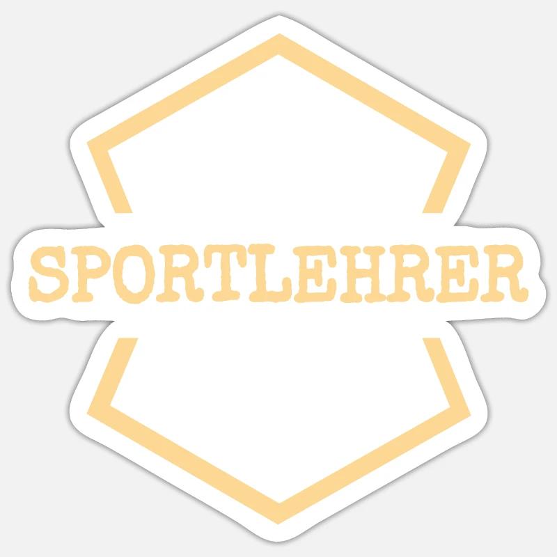 Professeur d’éducation physique comme travail Sticker taille S (10 x 10 cm)