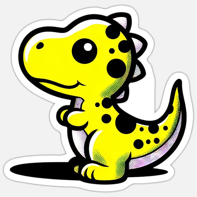 Dinosaur - Sticker size S (10 x 10 cm) - white matte