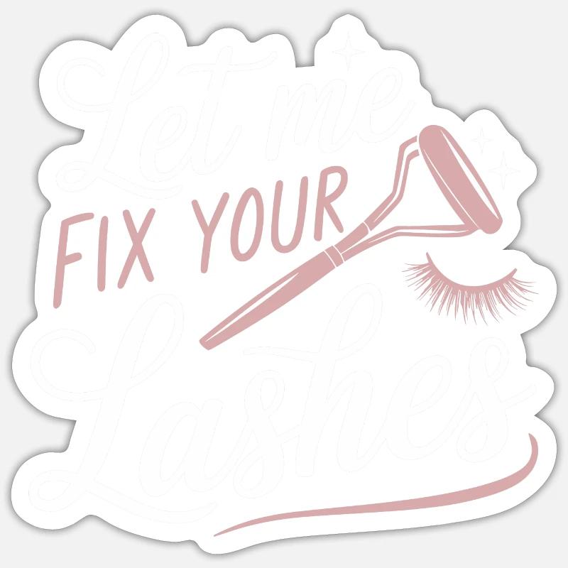 Précision pour des cils parfaits Sticker taille S (10 x 10 cm)