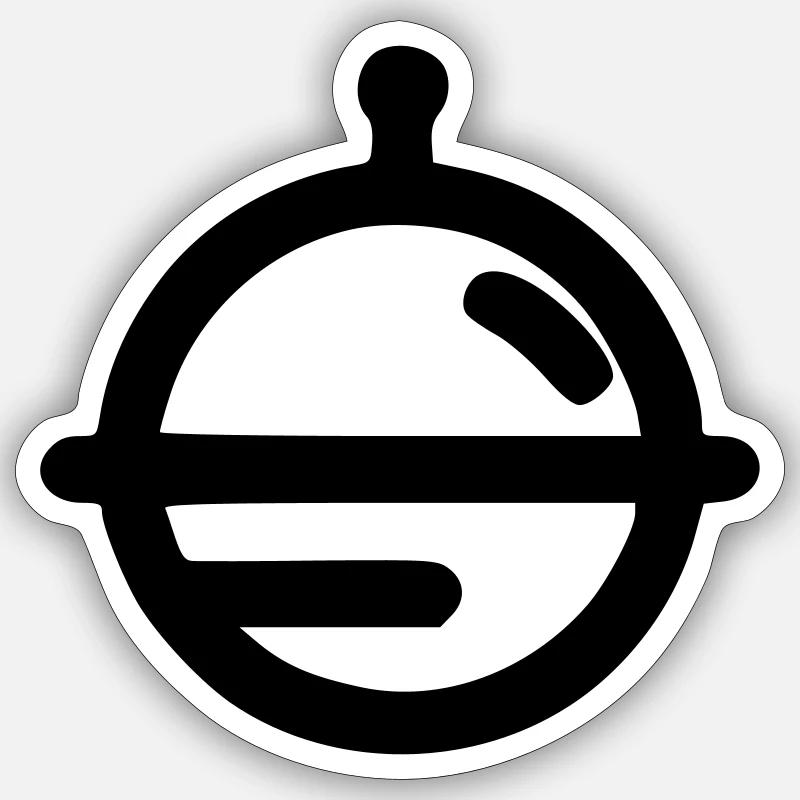Planet - Sticker size S (10 x 10 cm) - white matte