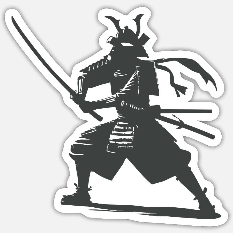 Samurai Sticker size S (10 x 10 cm)