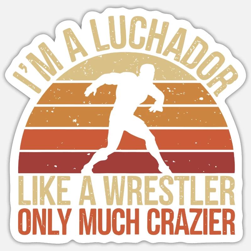 Lucha Libre Madness - Sticker size S (10 x 10 cm) - white matte