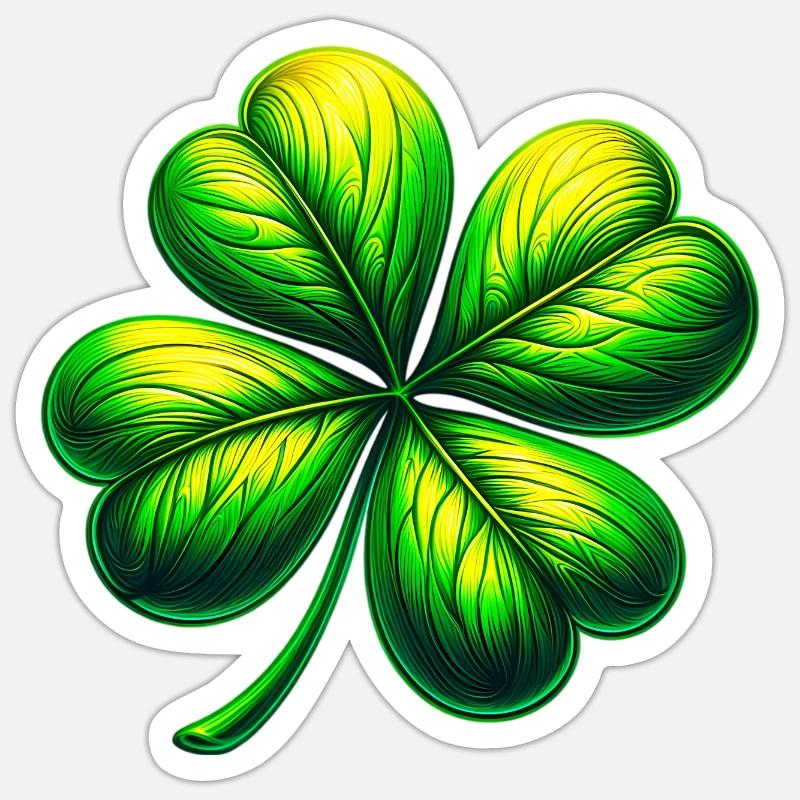 Four-leaf clover Sticker size S (10 x 10 cm)