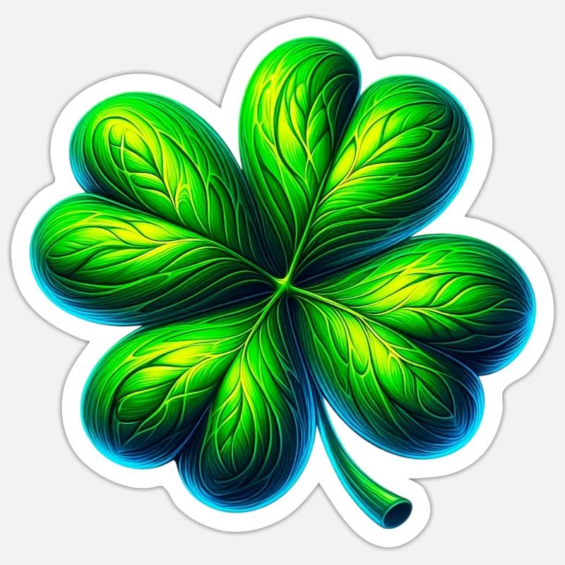 Four-leaf clover Sticker size S (10 x 10 cm)