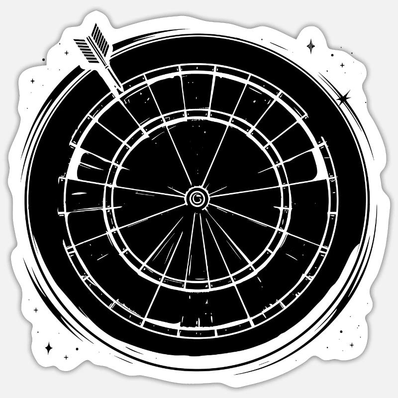 Dard - Sticker taille S (10 x 10 cm) - blanc mat