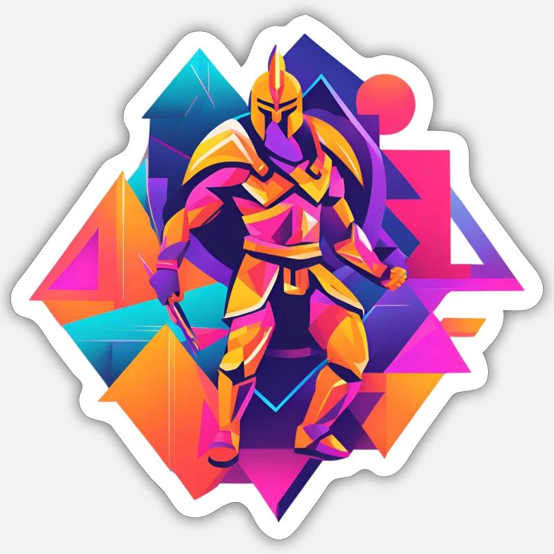 Spartan - Sticker Größe S (10 x 10 cm) - Mattweiß