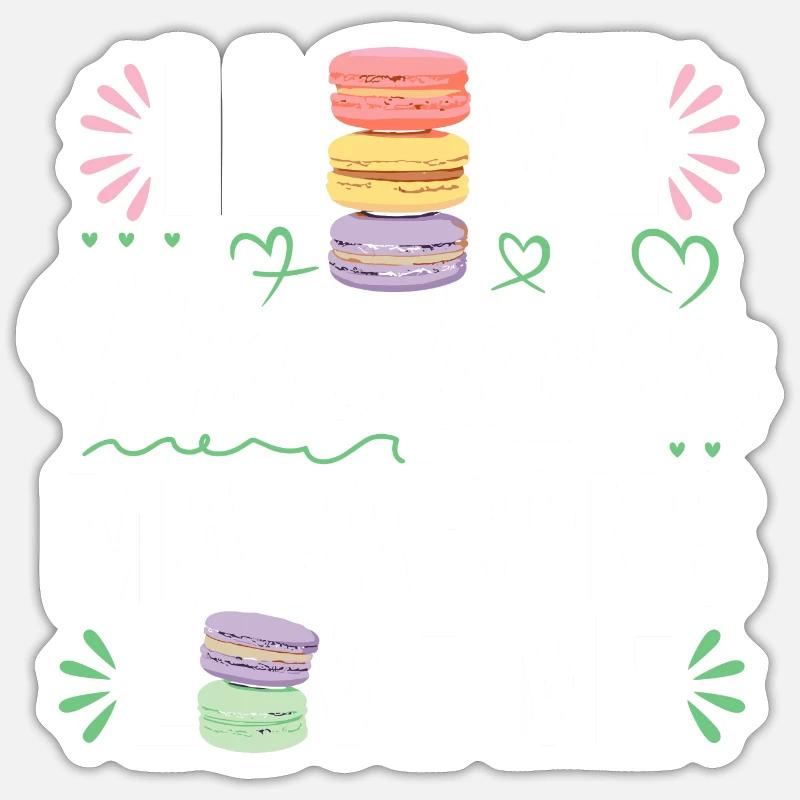 Macarons sind Liebe Sticker Größe S (10 x 10 cm)