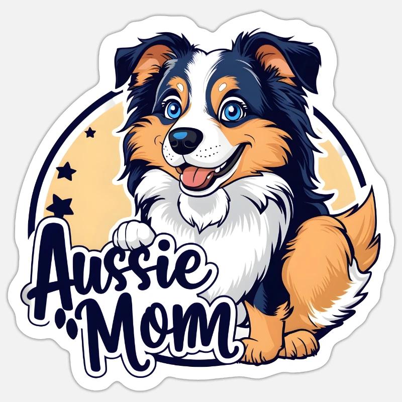 Aussie Mom Sticker size S (10 x 10 cm)