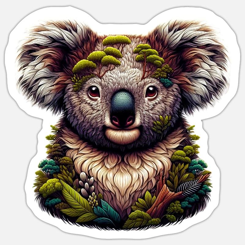 Koala - Sticker size S (10 x 10 cm) - white matte