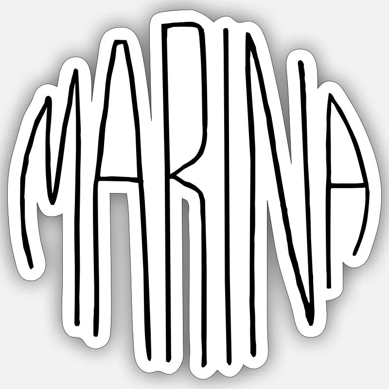 Marina Sticker size S (10 x 10 cm)