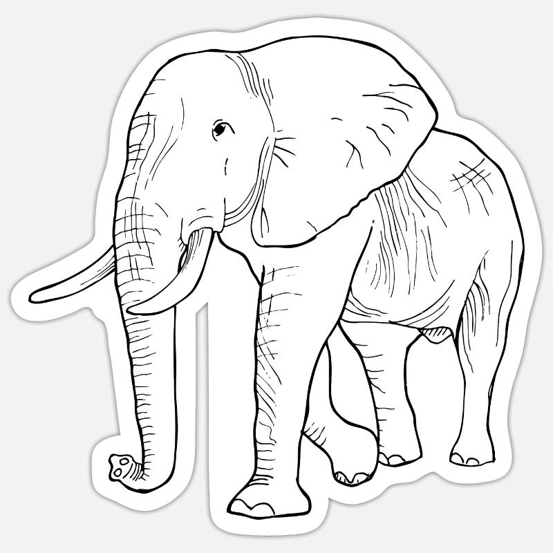 Afrikatag - Sticker Größe S (10 x 10 cm) - Mattweiß