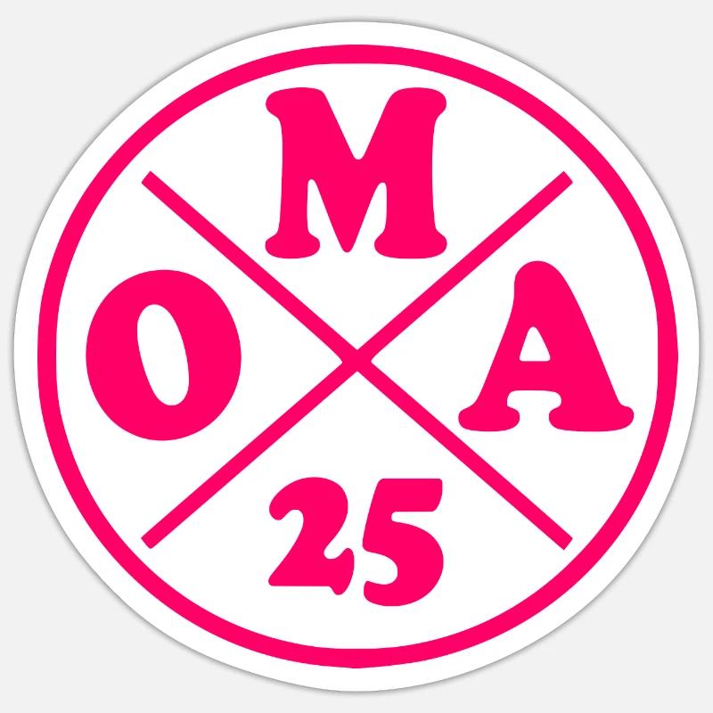 Mamie 2025 - Sticker taille S (10 x 10 cm) - blanc mat