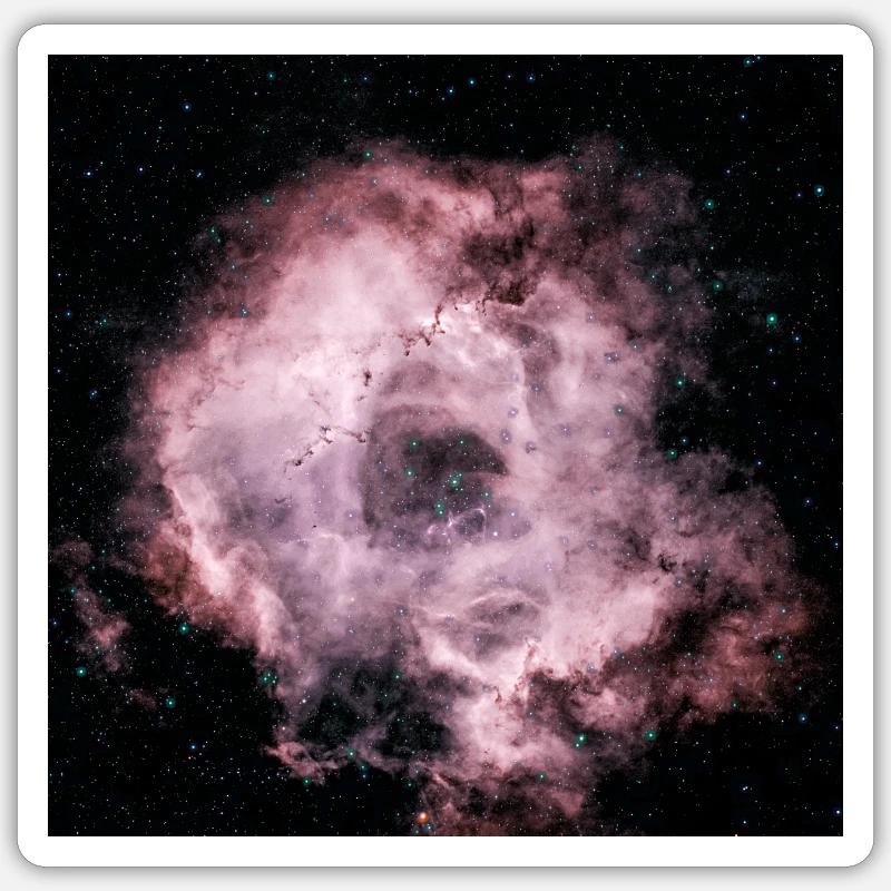 Space Rosette Nebula Sticker taille S (10 x 10 cm)
