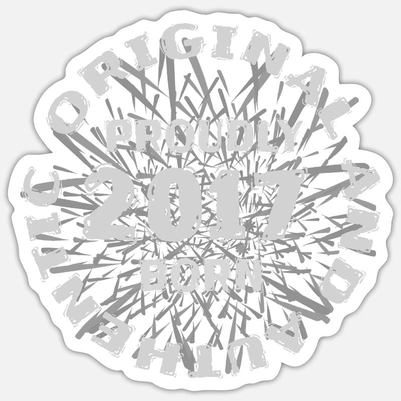 Arbeit 2017 - Sticker Größe S (10 x 10 cm) - Mattweiß
