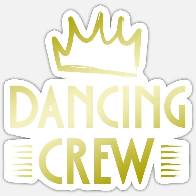 Dancing Crew - Sticker size S (10 x 10 cm) - white matte