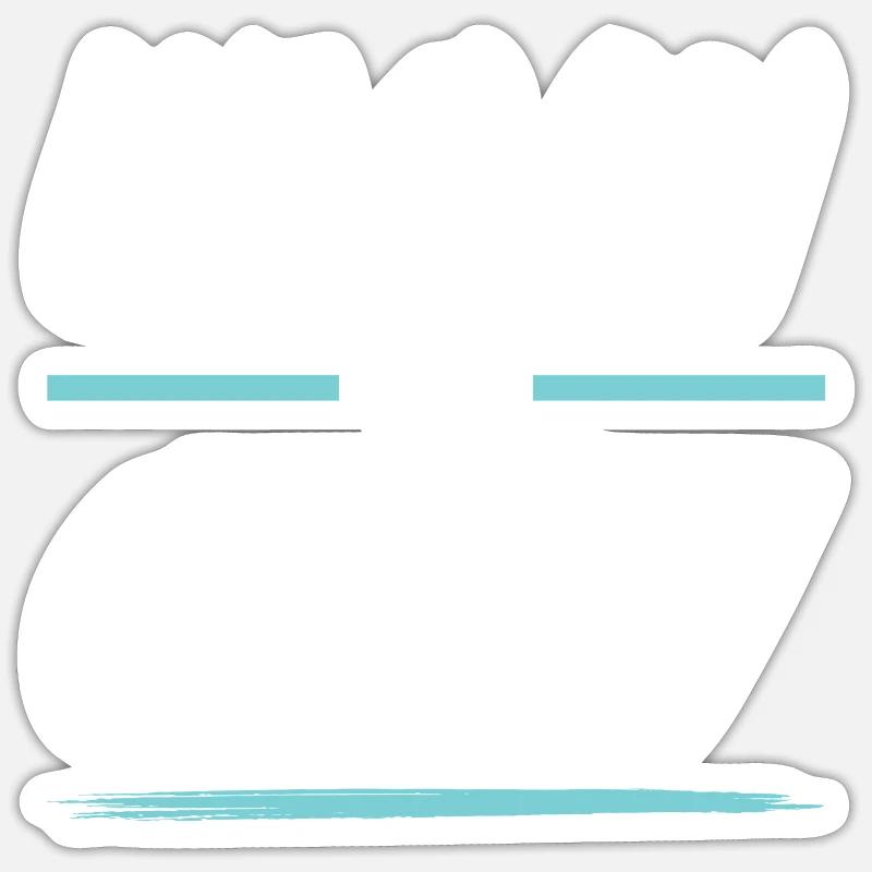 Équipage végétalien - Sticker taille S (10 x 10 cm) - blanc mat