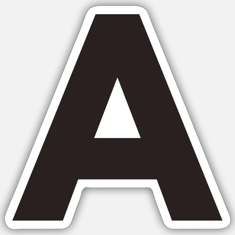 A - Sticker taille S (10 x 10 cm) - blanc mat