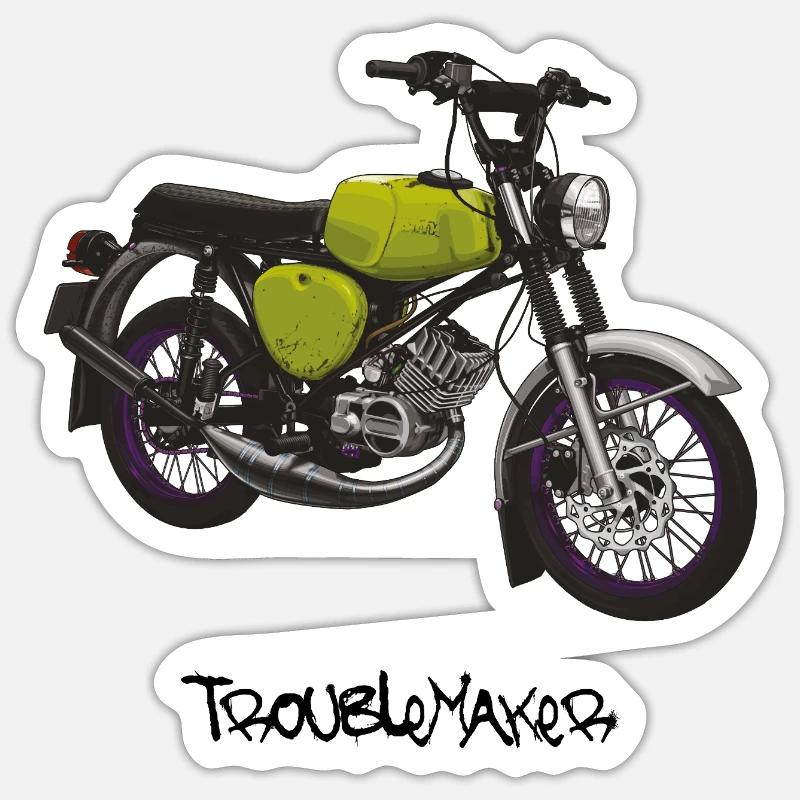 S51 (vert clair) // Illustration - Sticker taille S (10 x 10 cm) - blanc mat