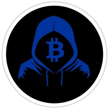 Bitcon BTC Sign Crypto - Sticker size S (10 x 10 cm) - white matte - Front