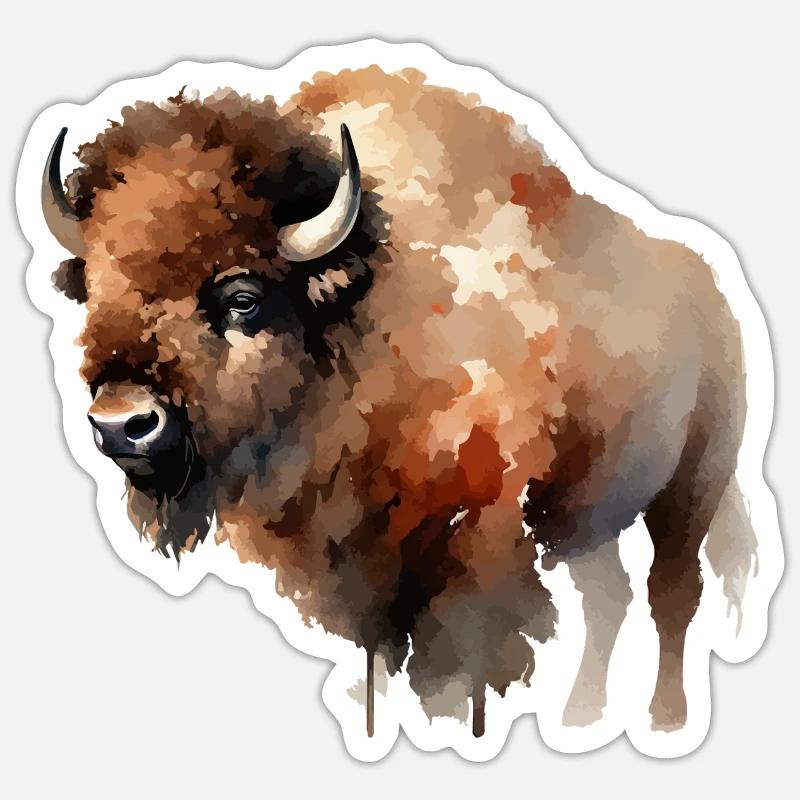 Bison Paint Sticker size S (10 x 10 cm)