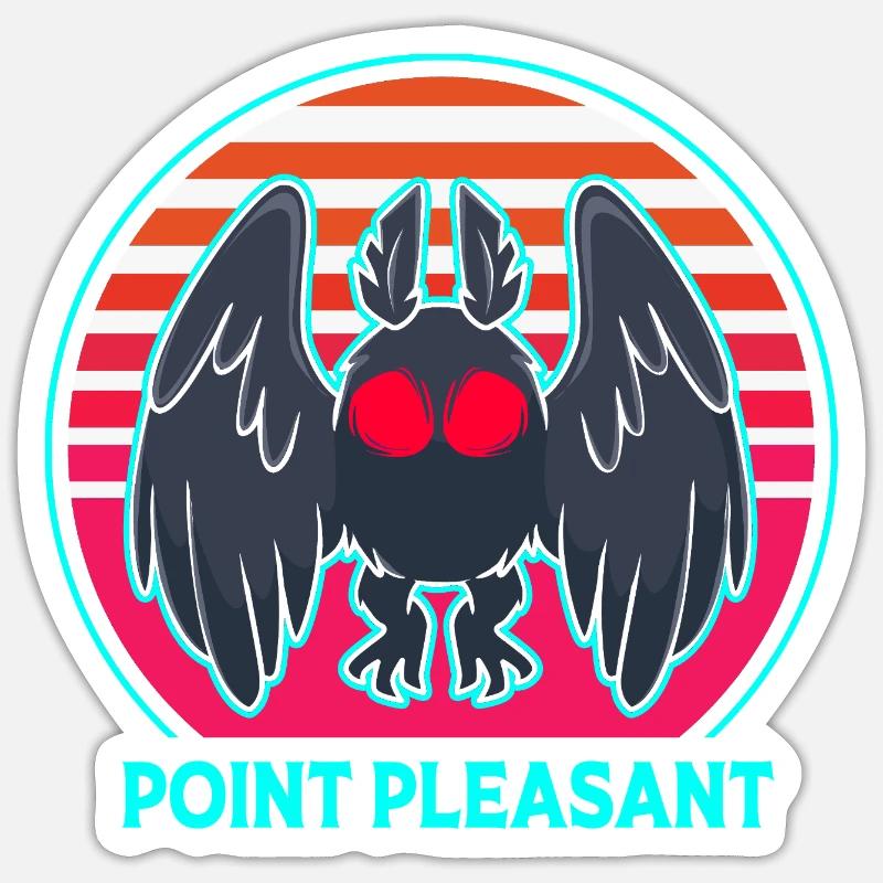 Papillon de nuit Sticker taille S (10 x 10 cm)