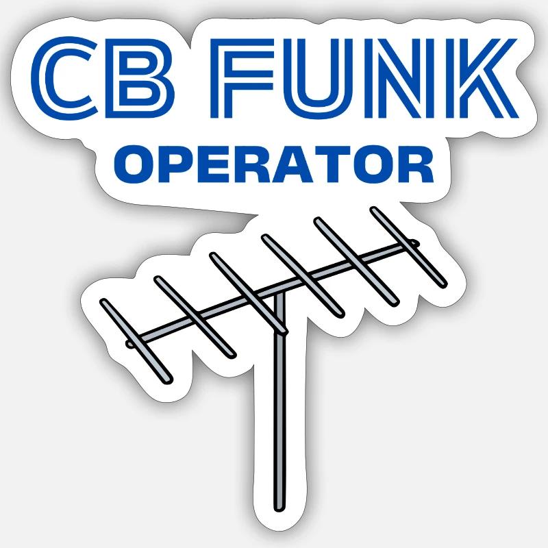 CB FUNK Operator Sticker Größe S (10 x 10 cm)