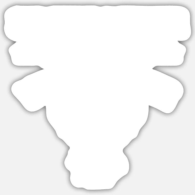 Verbrenner Motor Auto Spruch - Sticker Größe S (10 x 10 cm) - Mattweiß