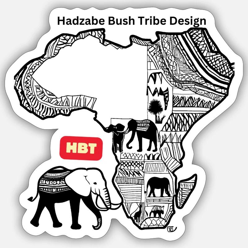 HBT 30 - Sticker taille S (10 x 10 cm) - blanc mat