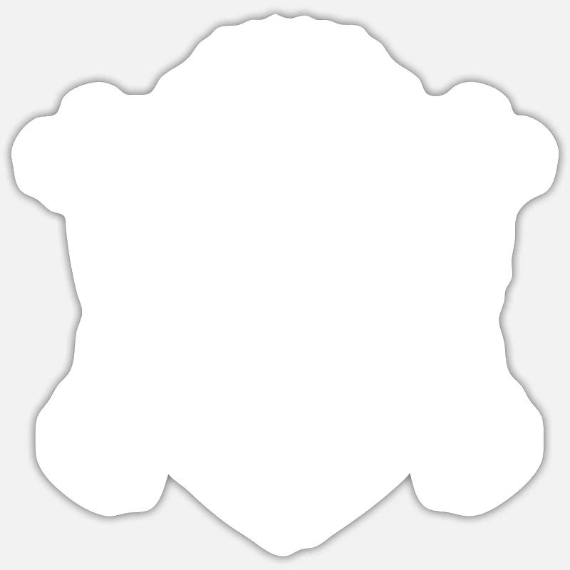 Lion Boxer Fighter - Sticker taille S (10 x 10 cm) - blanc mat
