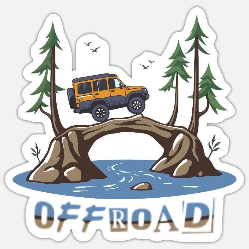 Off-road vehicles Sticker size S (10 x 10 cm)