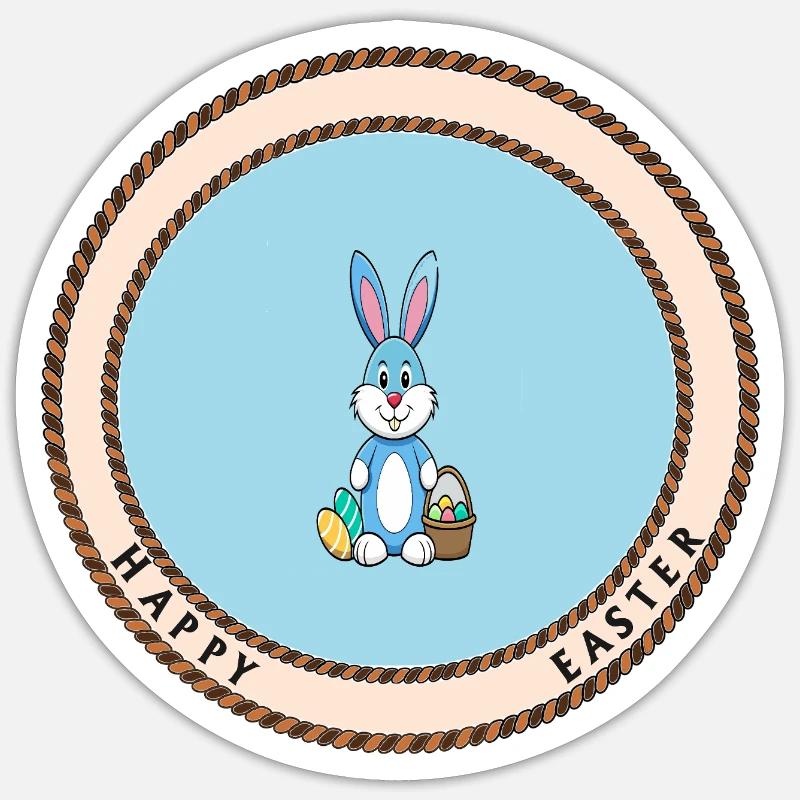 Frohe Ostern Sticker Größe S (10 x 10 cm)