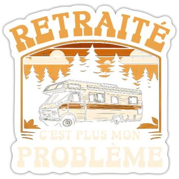 plus mon problème - Sticker taille S (10 x 10 cm) - blanc mat - Devant