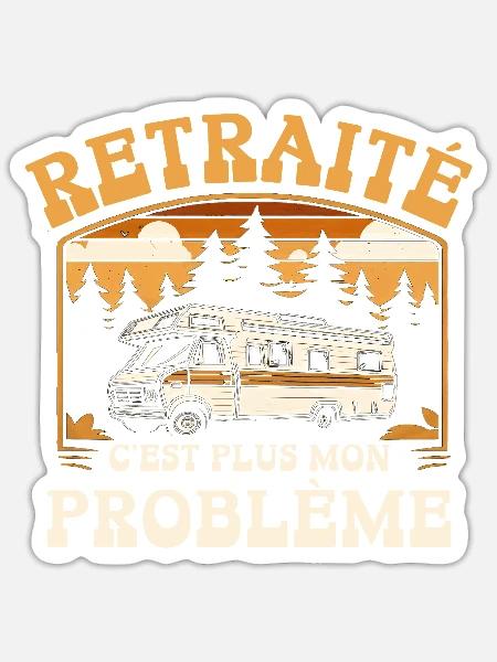plus mon problème - Sticker taille S (10 x 10 cm) - blanc mat